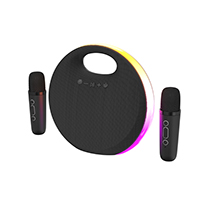 Portable Bluetooth Karaoke Speaker with Dual Wireless Microphones ESB8330B